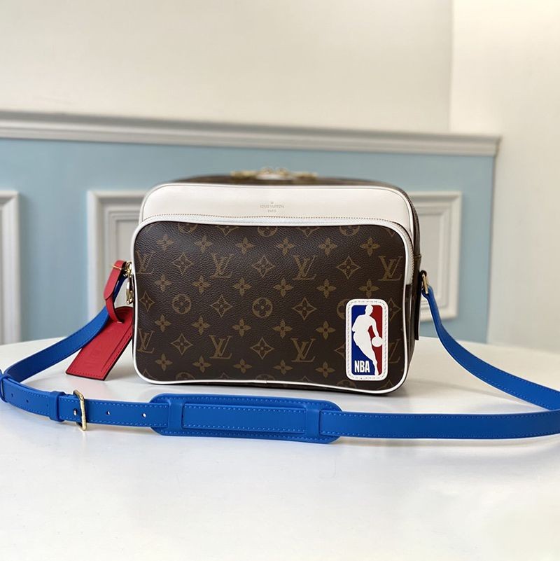 希少色ルイヴィトン x NBA コラボ NIL メッセンジャー 偽物 ショルダーa2024b★モノグラム M85143