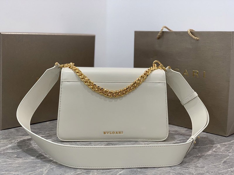 送料込【ブルガリ】新色! SERPENTI FOREVER 白 ナッパ ハンドa2024b Buy87368