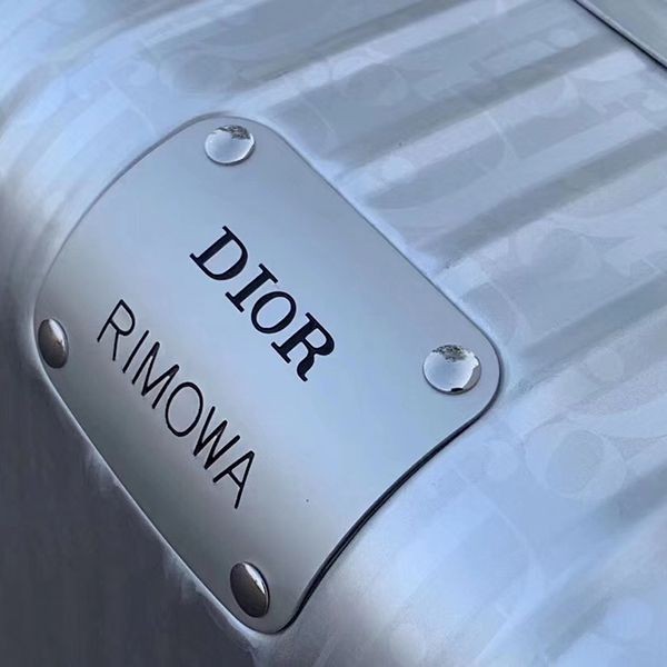 ディオール×RIMOWA 偽物 トランク キャリーケースブルー 33 インチ dez10381