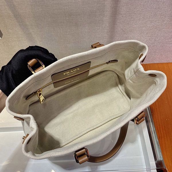 ギフトに最適 プラダ LINEN BLEND トート a2024b 偽物 pur48086