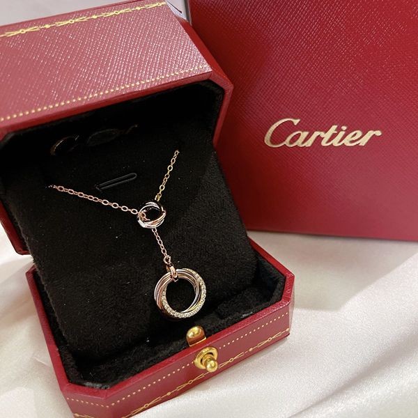 カルティエ トリニティ ネックレス コピー 18K ダイヤモンド kal33823