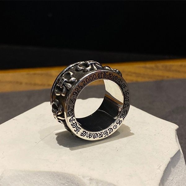 追跡付 クロムハーツ BSフレア FLEUR SPINNER RING スピナー リング Kus11776