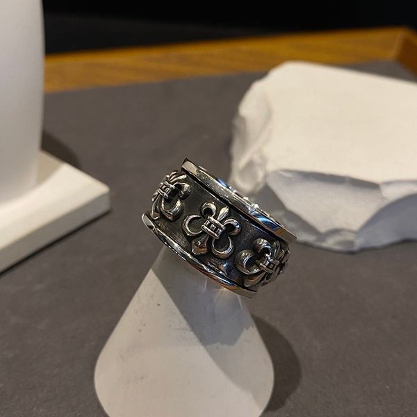 追跡付 クロムハーツ BSフレア FLEUR SPINNER RING スピナー リング Kus11776