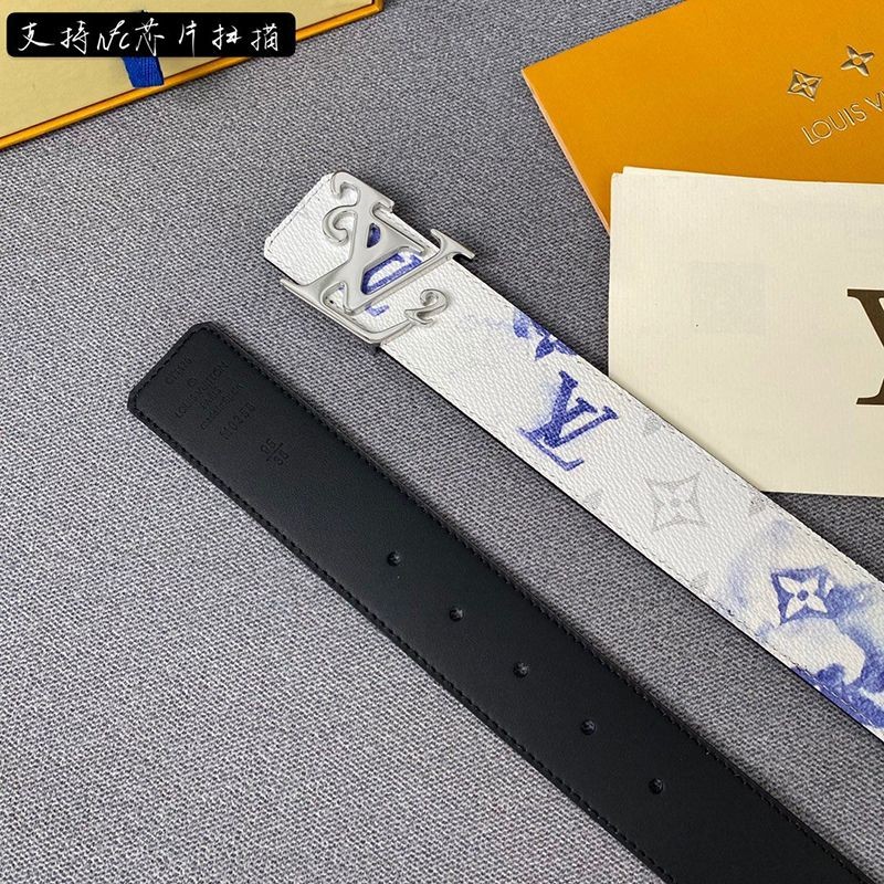 NIGO x ルイヴィトン「LV2」限定コラボ♪サンチュール・LVシェイプ 偽物 40MM リバーシブルベルト vuw04357