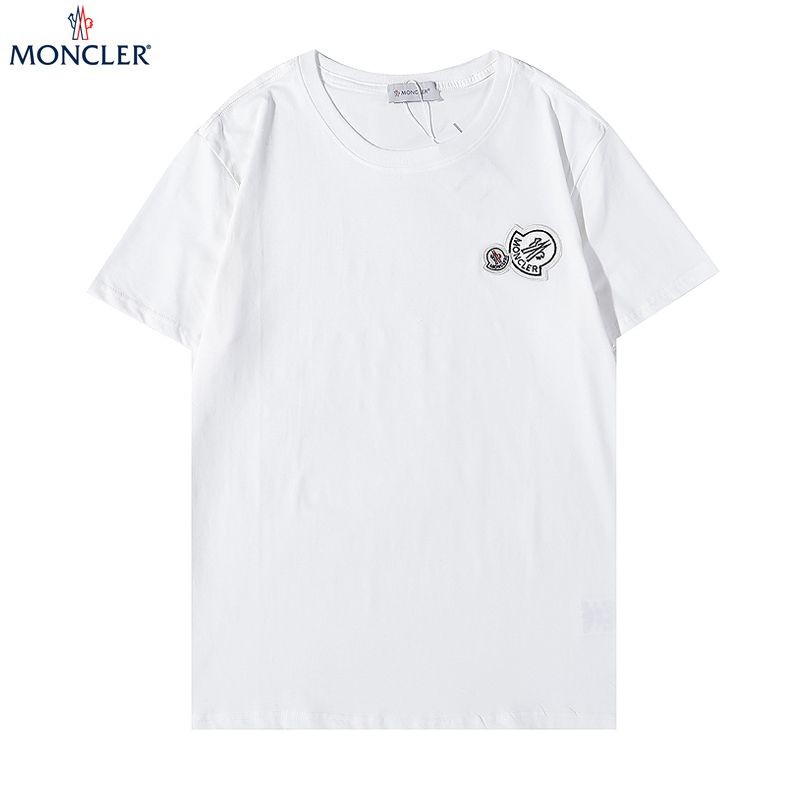 世界中で大人気♪モンクレール ダブルロゴ入りTシャツ 偽物 2色 mok37227