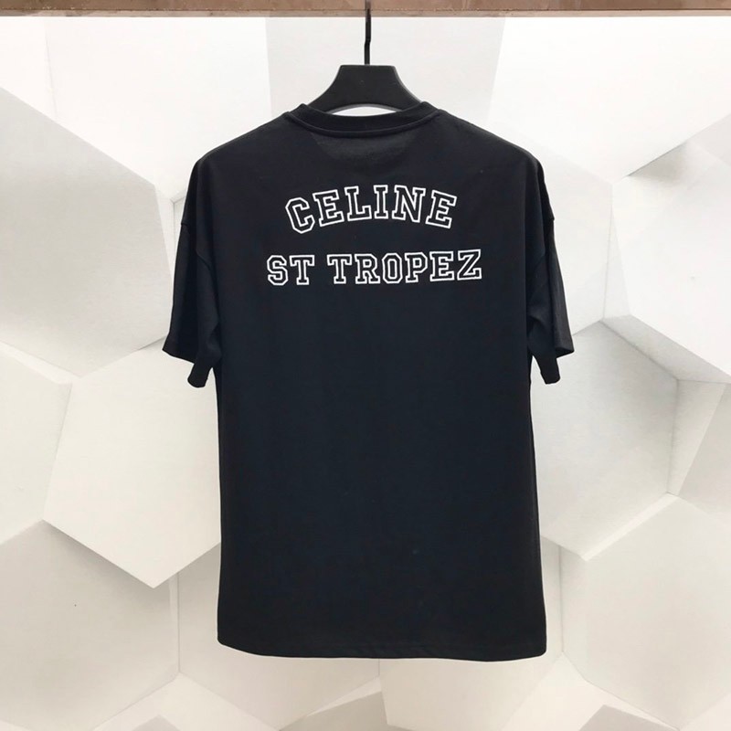 定番☆セリーヌ☆Tシャツ 偽物☆サントロペフロックコットン Cey32589