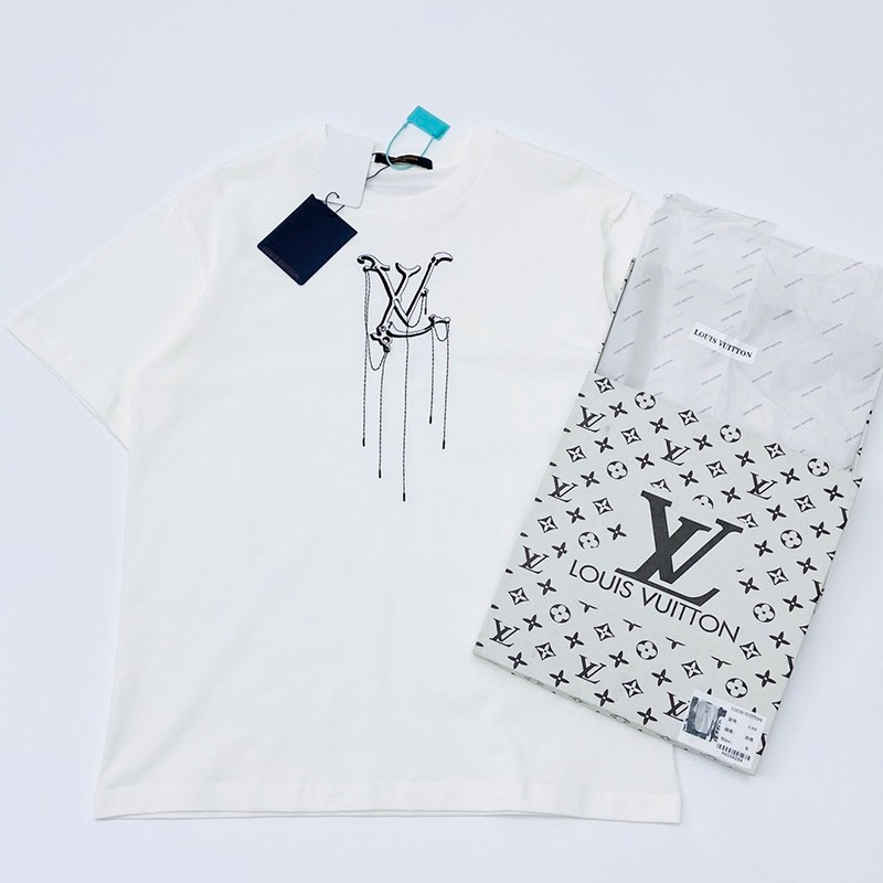 【日本未発売】​ルイヴィトン Tシャツ パロディ メンズS フローティング LV プリンテッド vub75982