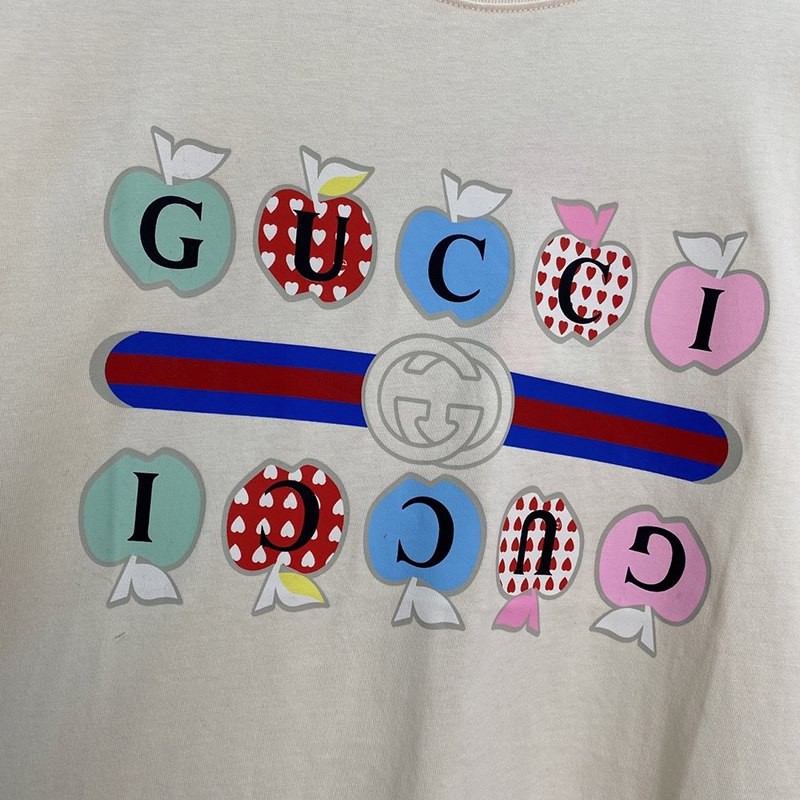 人気No1 グッチ コットン Tシャツ 偽物半袖 ロゴ gud69063