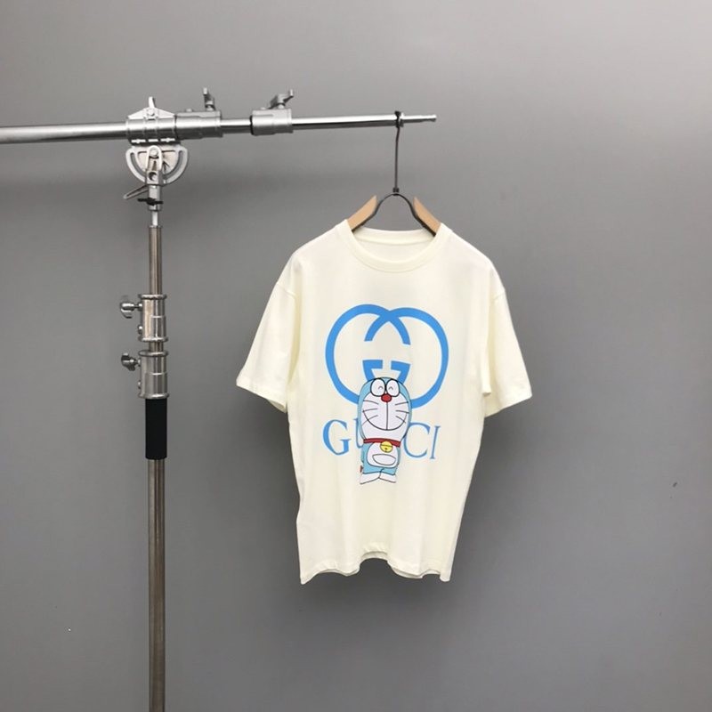 大人気！グッチxドラえもん 偽物★コラボ★オーバーサイズ Tシャツ gur56176