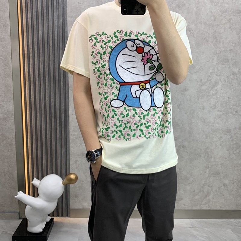 《大人気》ドラえもんx グッチ コピー オーバーサイズ Tシャツ guh99279