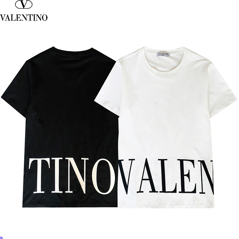 関税込 ヴァレンティノ Tシャツ コピー VLTN コットンロゴ Vug98960