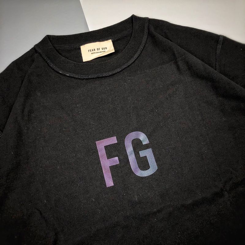 人気急上昇フィアオブゴッド FG Tシャツ 偽物 ブラック fip40677