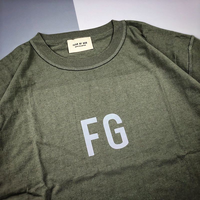 超希少！フィアオブゴッド FG Tシャツ 偽物 グリーン fit11955