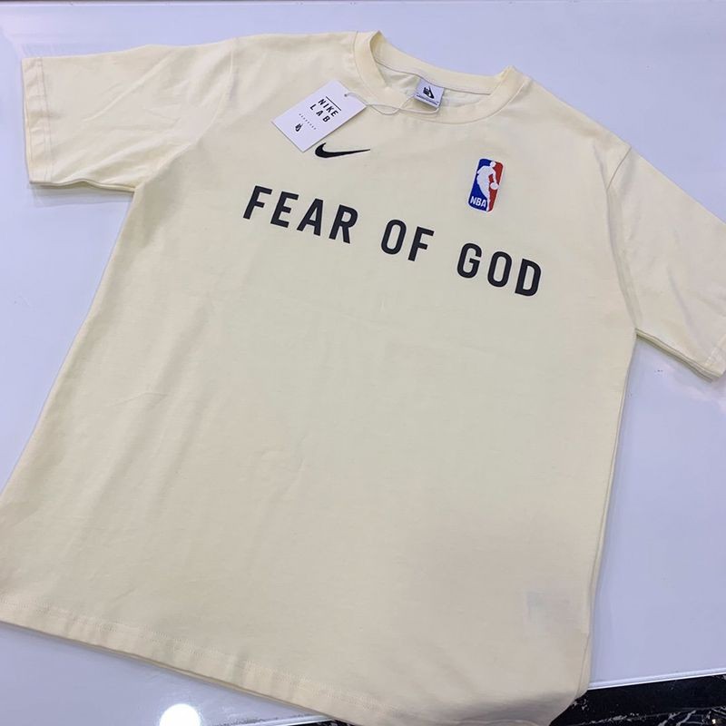 《大人気》フィアオブゴッド ナイキ NBA コラボ Tシャツ コピー ベージュ fif38545