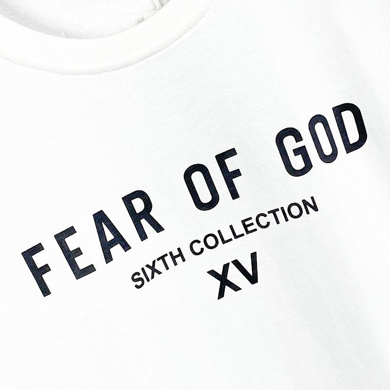 新作フィアオブゴッド SIXTH COLLECTION Tシャツ 偽物 ホワイト fib65369