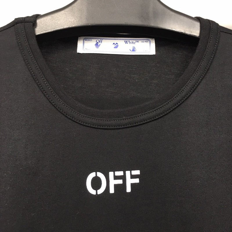 可愛いOFF WHITE Tシャツ 偽物 スプレー カラバッジョ スリムフィット ofj81650