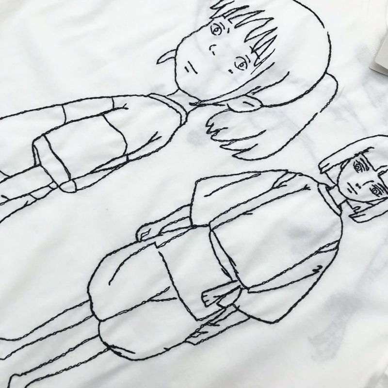 人気急上昇ロエベ×千と千尋の神隠し 偽物 千尋 エンブロイダリー Tシャツ (コットン) S928Y22X03