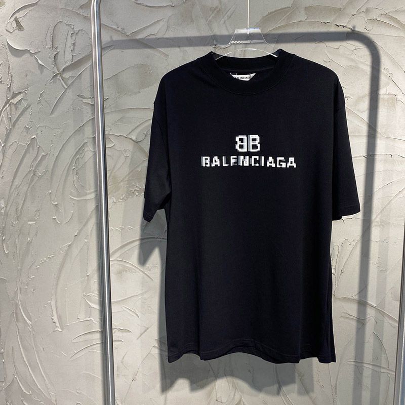 22AWバレンシアガ BB PIXEL 偽物 ミディアムフィット Tシャツ bai08402