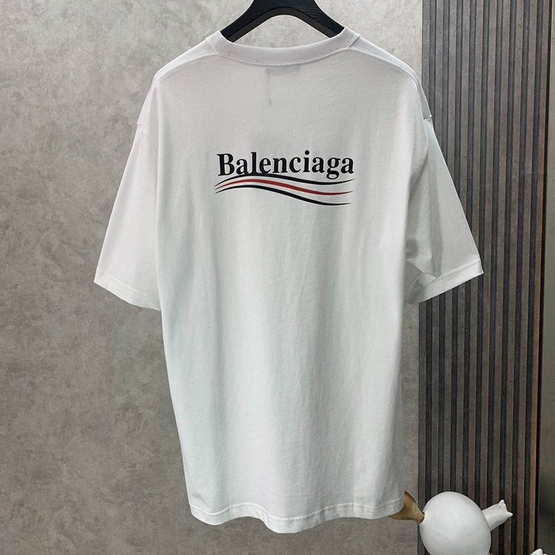 春もの新作バレンシアガ コピー POLITICAL CAMPAIGN REGULAR FIT Tシャツ ホワイト bai93248