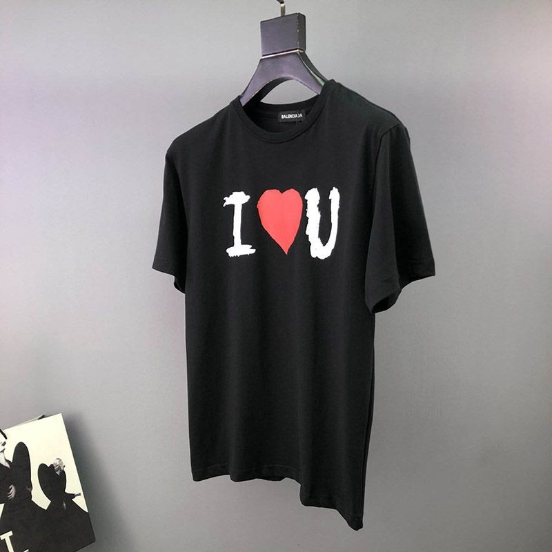 世界中で大人気♪バレンシアガ I LOVE U Tシャツ コピー ブラック baf87726