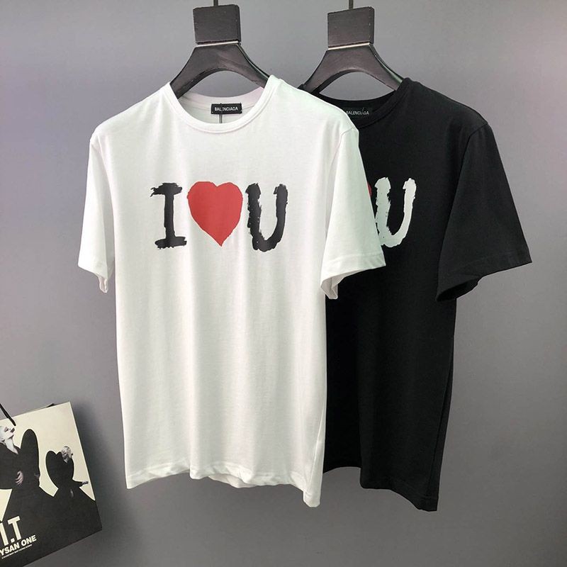 世界中で大人気♪バレンシアガ I LOVE U Tシャツ コピー ブラック baf87726