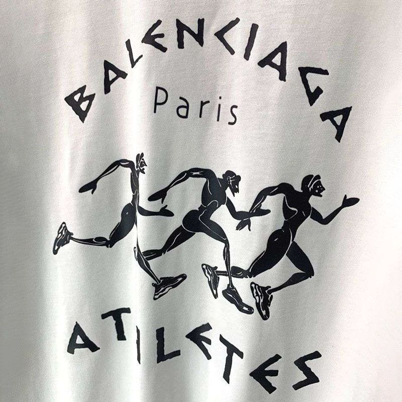 ★日本!!人気！バレンシアガ athletes Tシャツ 偽物 ホワイト bai93322