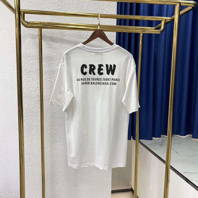 大人気！バレンシアガ CREWロゴ Tシャツ コピー ホワイト baa41967