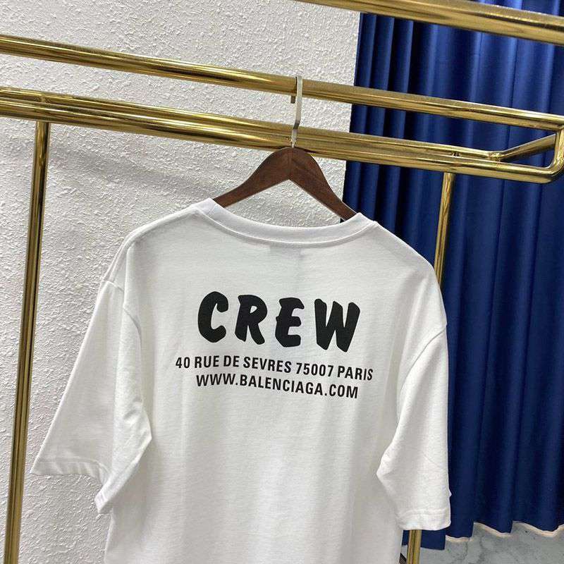 大人気！バレンシアガ CREWロゴ Tシャツ コピー ホワイト baa41967