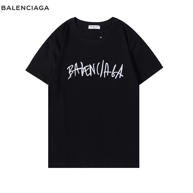 完売必至バレンシアガ クルーネックロゴ Tシャツ スーパーコピー 2色 bae25524