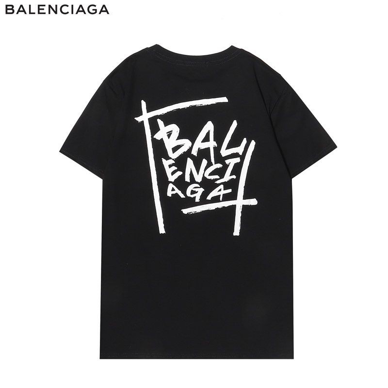 超話題!バレンシアガ 偽物 クルーネックロゴ Tシャツ 2色 baw37360