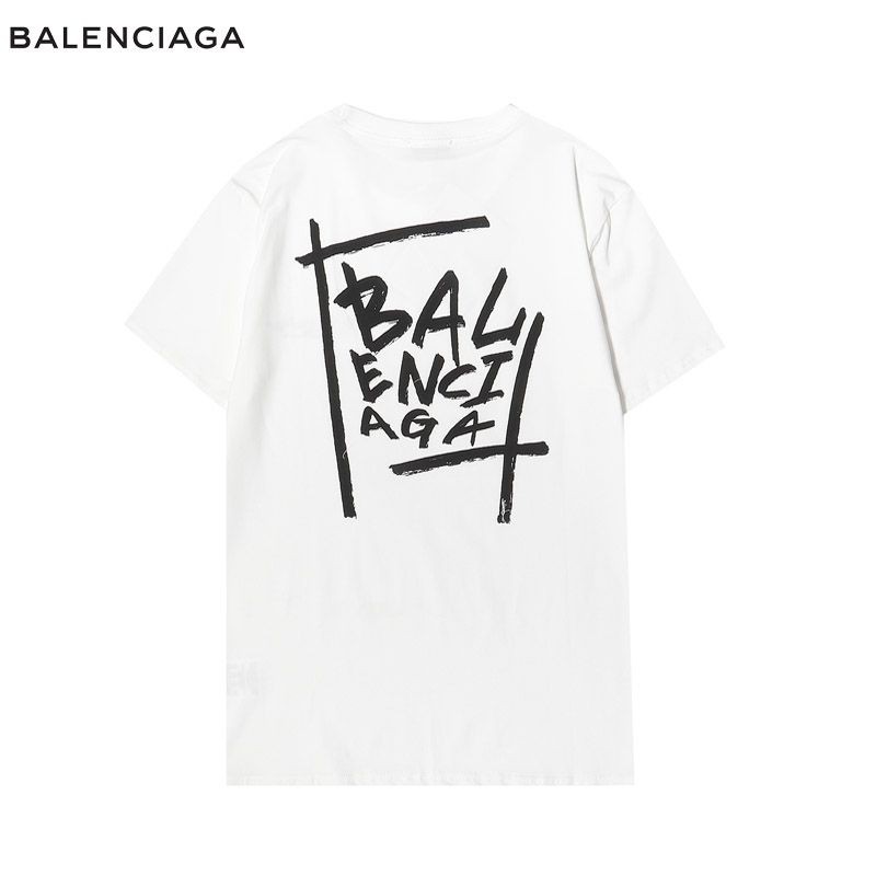 超話題!バレンシアガ 偽物 クルーネックロゴ Tシャツ 2色 baw37360