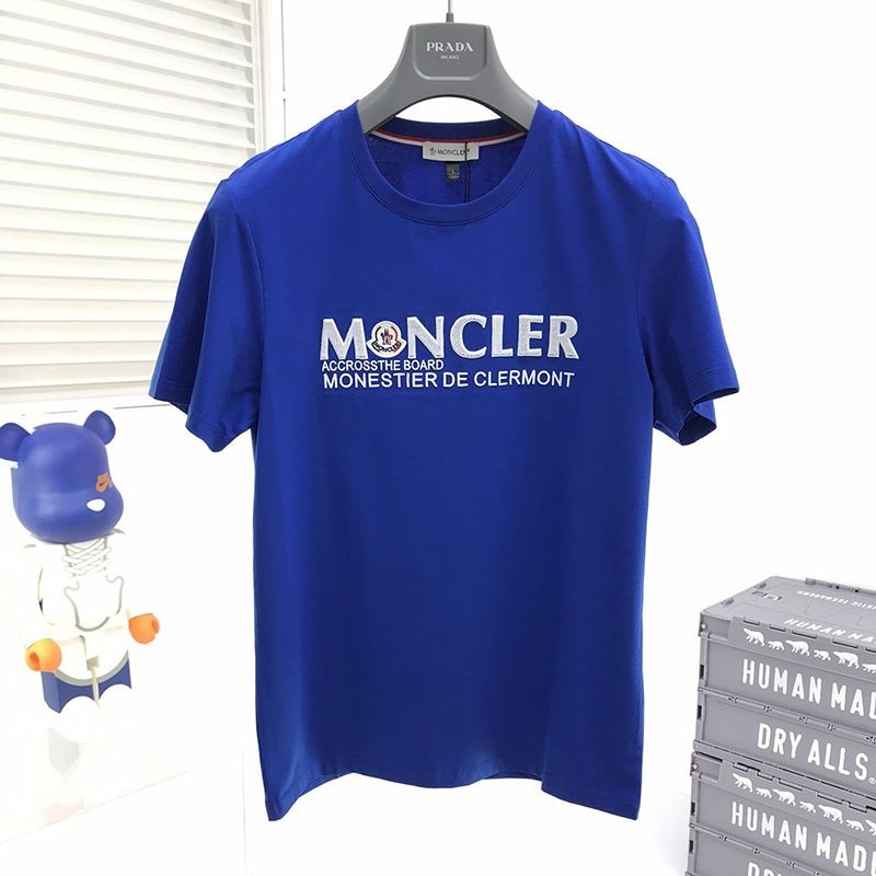 人気No1◆モンクレール Tシャツ パロディ◆ブラック ロゴ コットン mob77882