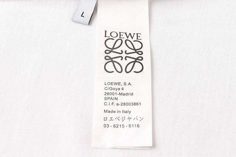 稀少 ロエベ アナグラム Tシャツ 偽物 loi79646