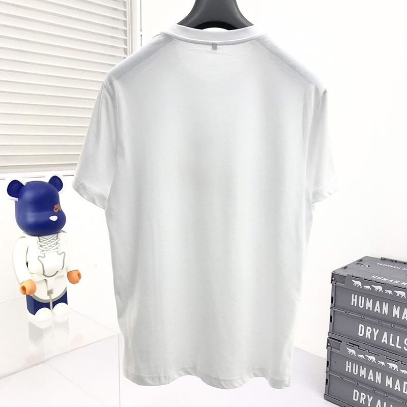 稀少グッチ チェリープリント Tシャツ スーパーコピー ブルー コットン gup86838