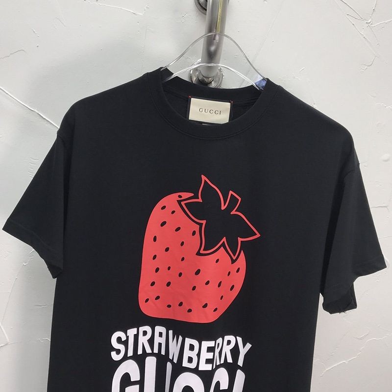 希少色★"グッチ STRAWBERRY スーパーコピー" コットンTシャツ★すぐ届く guh62789