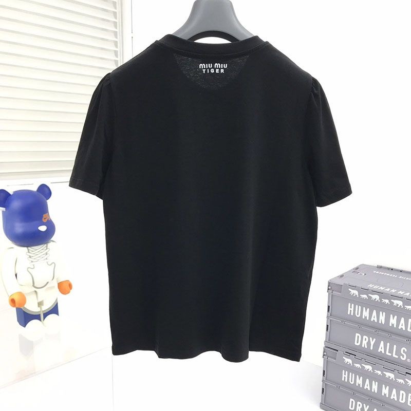 累積売上総額第１位！ミュウミュウ タイガー Tシャツ コピー myt21247