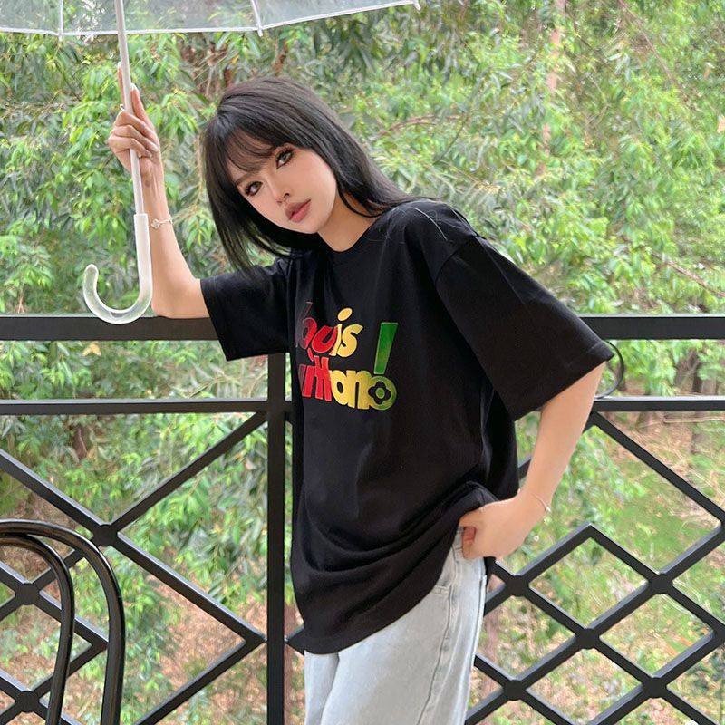 超話題!ルイヴィトン エブリデイLVクルーネック Tシャツ コピー vuh94108