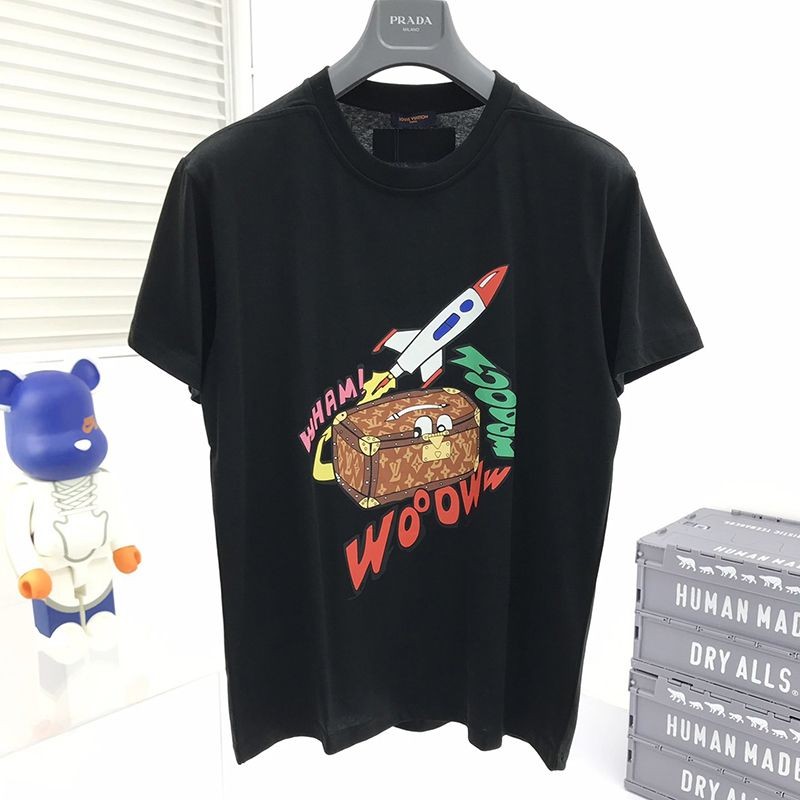 目を惹くカラー希少品★​ルイヴィトン☆ジャカードダック クルーネック Tシャツ コピー vul56356