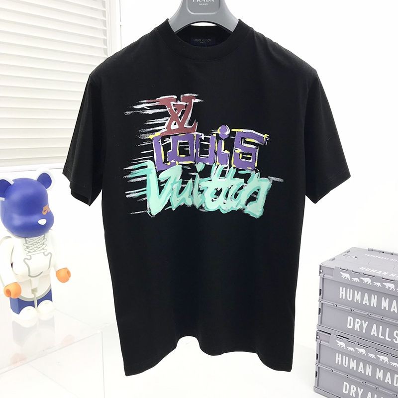 世界中で大人気♪★22SS人気​ ルイヴィトン グラフィット Tシャツ コピー★ vuv89212