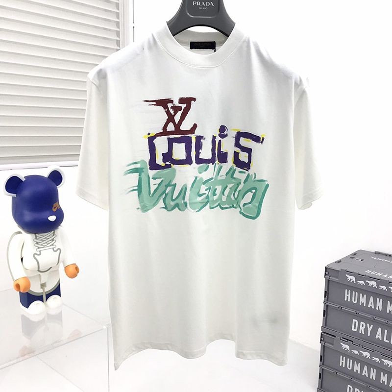 争奪戦★22SS人気​ ルイヴィトン グラフィット Tシャツ パロディ★ vut70847