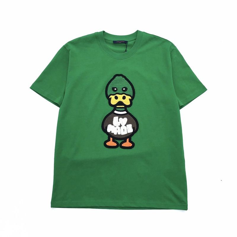 セール新作【​ルイヴィトン×NIGOコラボ】ダック クルーネック Tシャツ コピー vuv30966