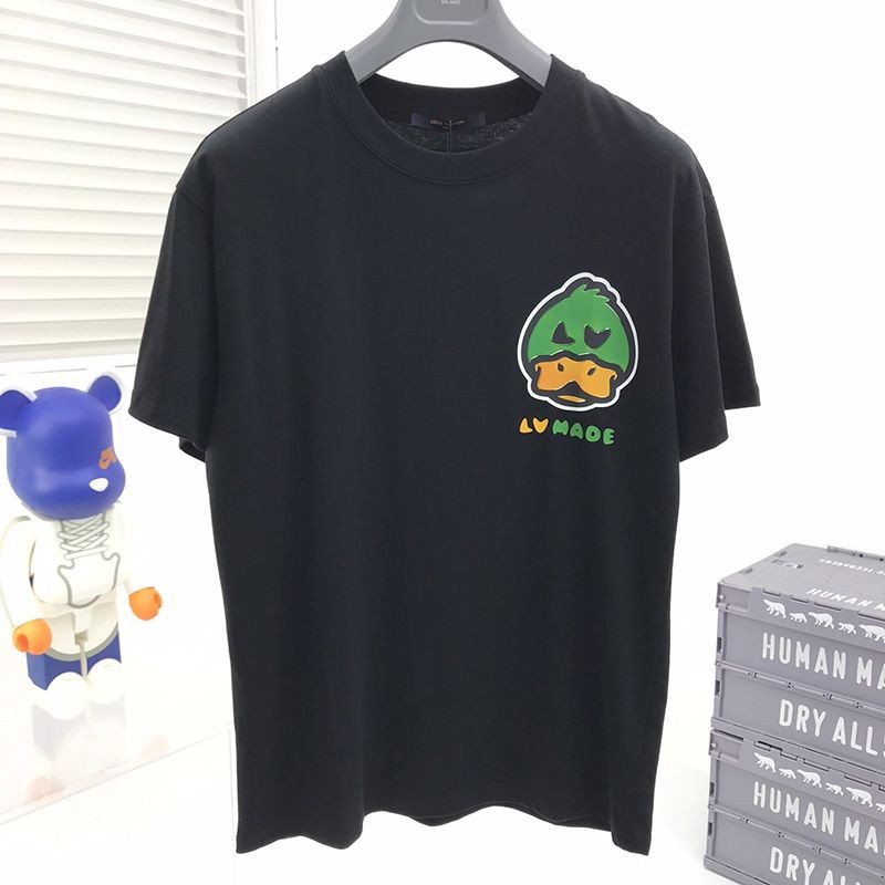 累積売上総額第１位！【​ルイヴィトン×NIGOコラボ】ダック クルーネック Tシャツ コピー vuy60593