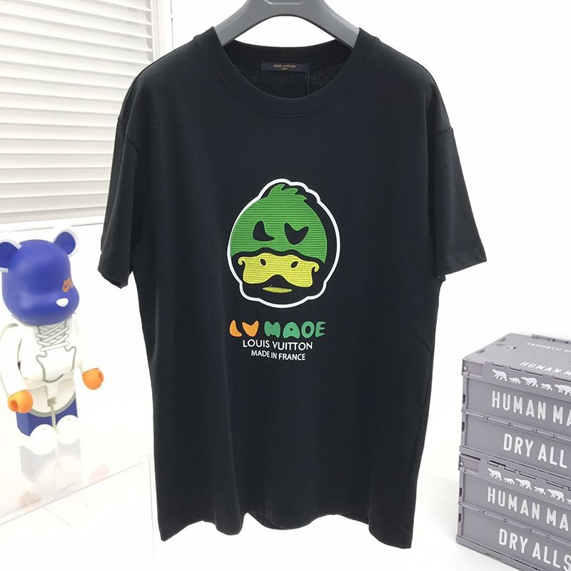 目を惹くカラー【​ルイヴィトン×NIGOコラボ Tシャツ 偽物】ダック クルーネック vue97675