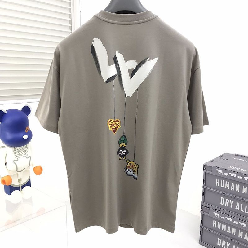 ☆超人気☆【​ルイヴィトン×NIGOコラボ】ダック クルーネック Tシャツ コピー vur60463