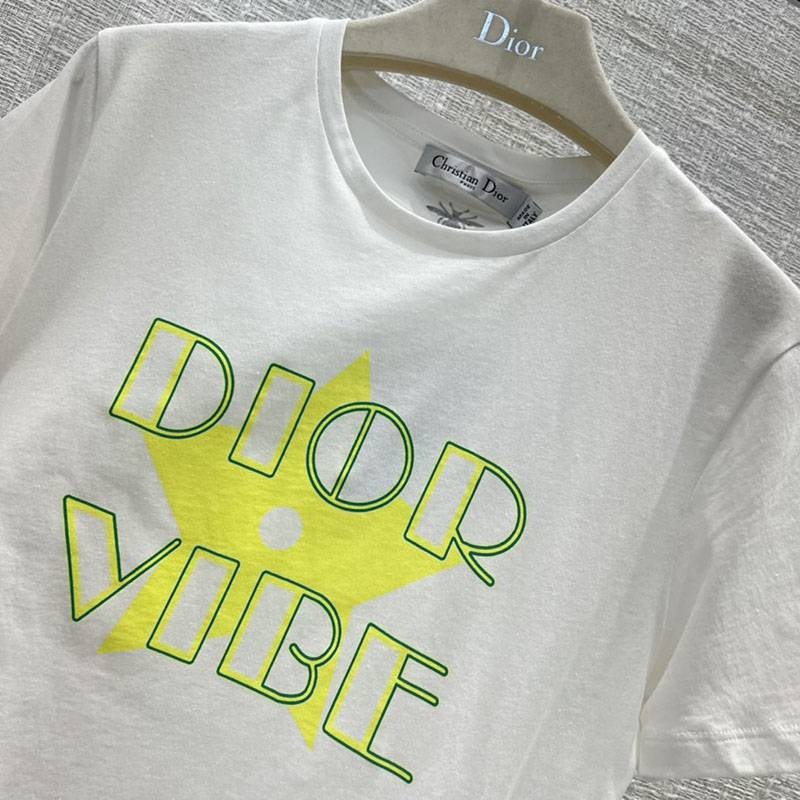 最安値挑戦ディオール VIBE Tシャツ 偽物 コットンジャージー & リネン dei13685