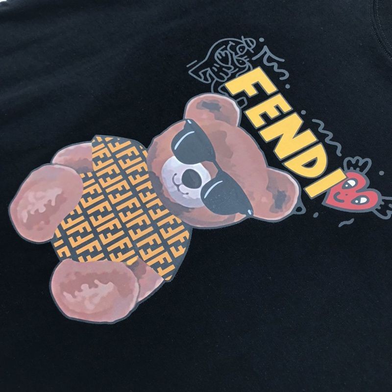 セール新作 フェンディ◆クルーネックロゴジャージー コピーTシャツ feu30299