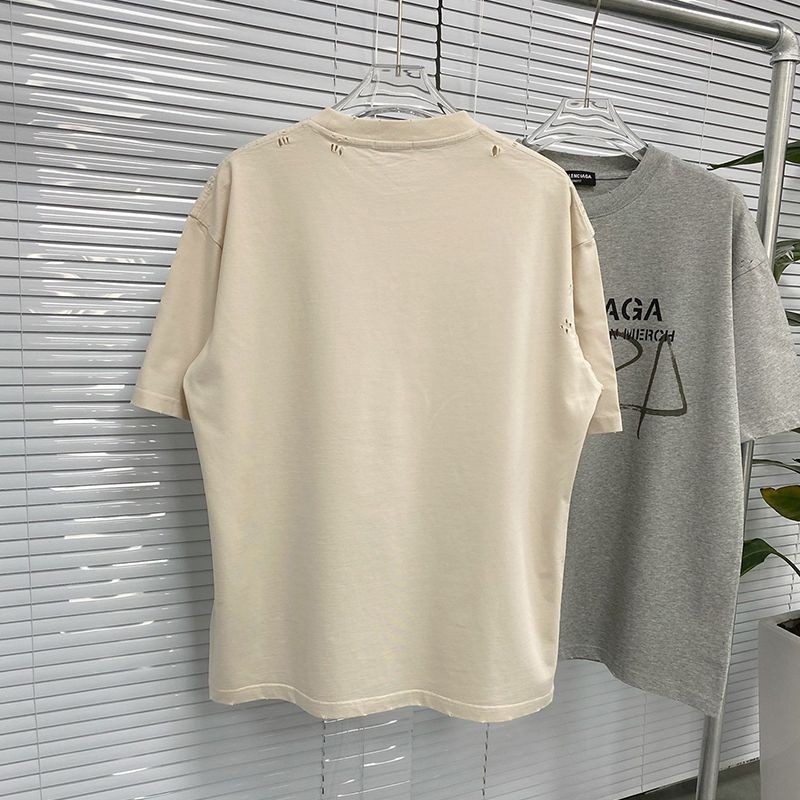 世界中で大人気♪【バレンシアガ】ロゴ入りコットン 偽物 Tシャツ bag80455