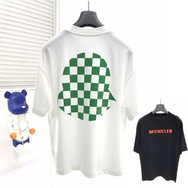 完売必至 モンクレール Tシャツ パロディ 半袖 クルーネック ロゴ 2色 8C00013829FB