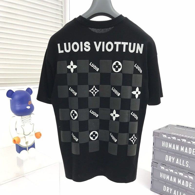 可愛いルイヴィトン エスカルプリンテッドTシャツ スーパーコピー 2色 vuj16831