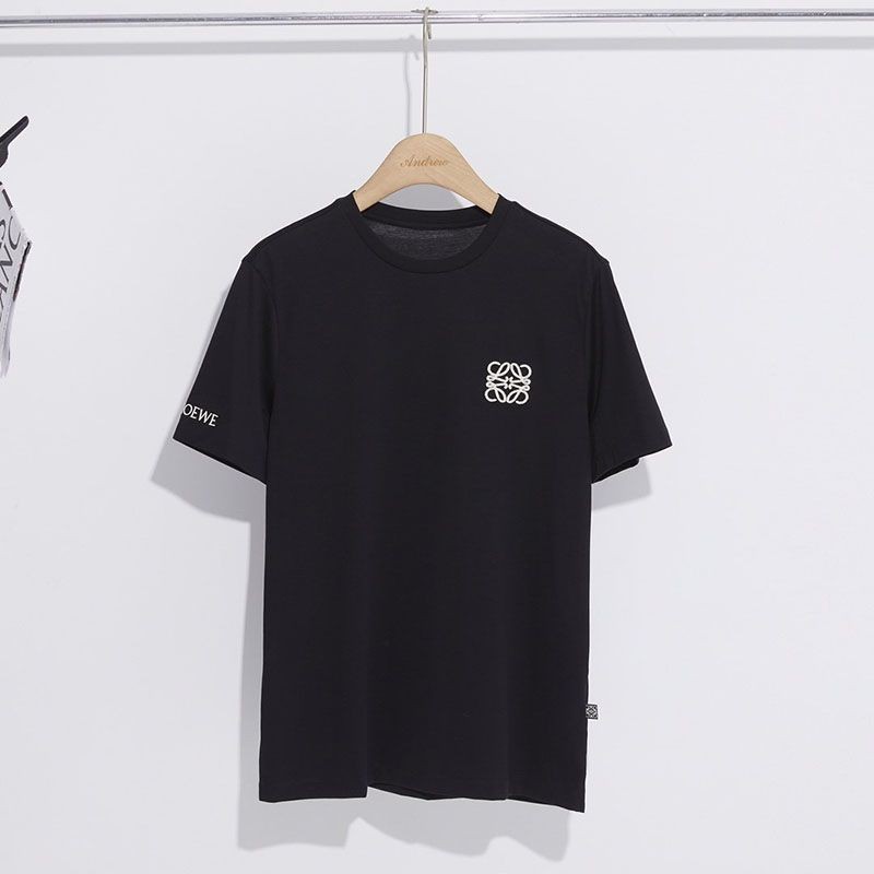 ☆超人気☆ロエベ☆アナグラム ロゴ コットン 半袖Tシャツ 偽物 lor06706